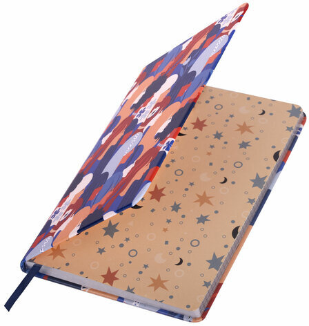 Блокнот А5 (143x210 мм), BRAUBERG VISTA "Beauties", под кожу, твердый, срез фольга, 80 л., 112065