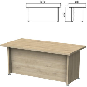 Стол письменный "Приоритет" 1800х900х750 мм, кронберг (КОМПЛЕКТ)