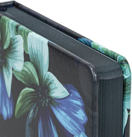 Ежедневник датированный 2023 А5 138x213 мм BRAUBERG "Vista", под кожу, "Flowers", 114136