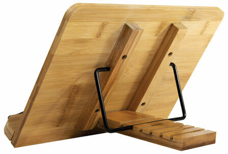 Подставка для книг и планшетов бамбуковая BRAUBERG, 28х20 см, регулируемый угол, 237895