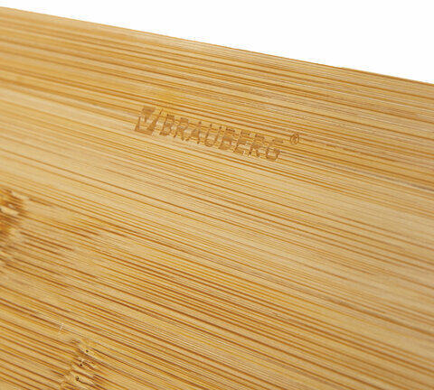 Подставка для книг и планшетов бамбуковая BRAUBERG, 28х20 см, регулируемый угол, 237895