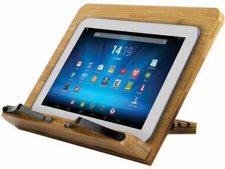 Подставка для книг и планшетов бамбуковая BRAUBERG, 28х20 см, регулируемый угол, 237895