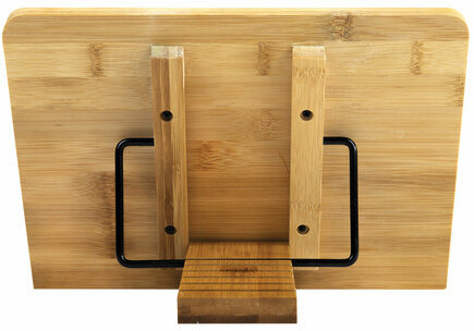 Подставка для книг и планшетов бамбуковая BRAUBERG, 28х20 см, регулируемый угол, 237895