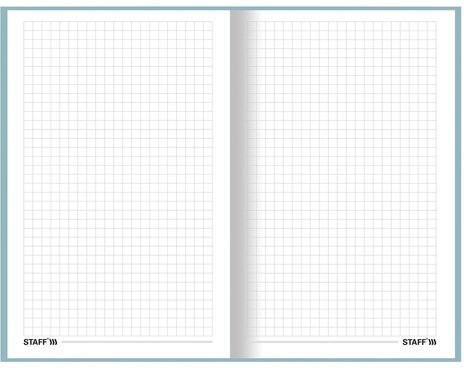 Блокнот А5 (134х206 мм), 80 л., твёрдый, клетка, STAFF, "Pastel", 114416