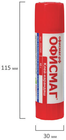 Клей-карандаш ОФИСМАГ, 40 г, 225966