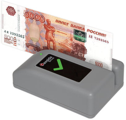 Детектор банкнот CASSIDA Sirius S, полуавтоматический, антитокс детекция, АКБ