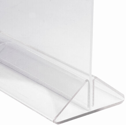 Подставка настольная для рекламных материалов ВЕРТИКАЛЬНАЯ (215х148 мм), формат А5, двусторонняя, STAFF, 291175