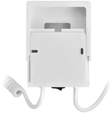 Фен для волос настенный PUFF-1800, 1800 Вт, пластик/металл, 2 скорости, белый, 1405.004