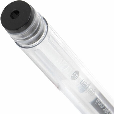 Ручка гелевая с грипом BRAUBERG "Number One", ЧЕРНАЯ, узел 0,5 мм, линия письма 0,35 мм, 141194