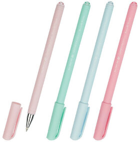 Ручка шариковая BRUNO VISCONTI &quot;SlimWrite&quot;, &quot;Zefir&quot;, СИНЯЯ, корпус ассорти, узел 0,5 мм, линия письма 0,3 мм, 20-0204