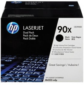 Картридж лазерный HP (CE390XD) LaserJet M602n/M603n и другие, №90X, КОМПЛЕКТ 2 шт., оригинальный, ресурс 2х24000 страниц