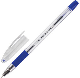 Ручка шариковая масляная с грипом BRAUBERG &quot;Model-XL&quot; ORIGINAL, СИНЯЯ, узел 0,7 мм, линия письма 0,35 мм, 143242