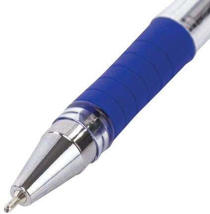 Ручка шариковая масляная с грипом BRAUBERG "Model-XL" ORIGINAL, СИНЯЯ, узел 0,7 мм, линия письма 0,35 мм, 143242