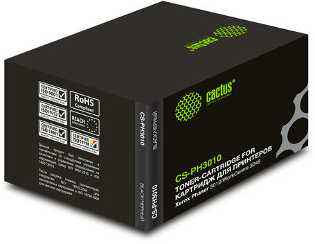 Картридж лазерный CACTUS (CS-PH3010) для XEROX Phaser 3010/WC3045, черный, ресурс 1000 стр.