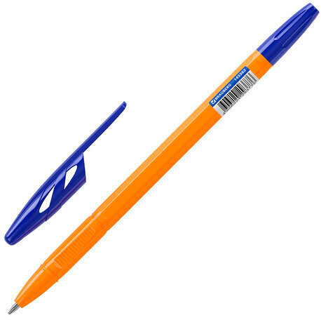 Ручка шариковая BRAUBERG "ULTRA ORANGE", СИНЯЯ, узел 0,7 мм, чернила ГЕРМАНИЯ, наконечник ШВЕЙЦАРИЯ, 143562
