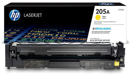 Картридж лазерный HP (CF532A) LaserJet Pro M180/M181, №205A, желтый, оригинальный, ресурс 900 страниц