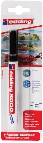 Маркер морозостойкий EDDING 8000, ЧЕРНЫЙ, до -25C, тонкий наконечник, 1 мм, E-8000/1