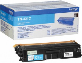 Картридж лазерный BROTHER (TN421C) HLL8260CDW/DCPL8410CDW/MFCL8690CDW, голубой, оригинальный, ресурс 1800 страниц