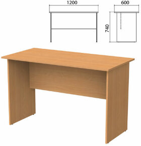 Стол письменный &quot;Бюджет&quot;, 1200х600х740 мм, груша ароза, 402660-336