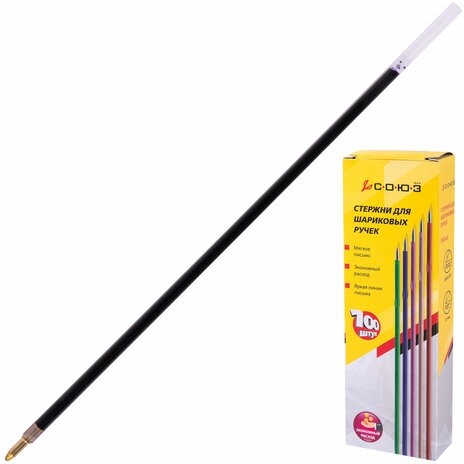 Стержень шариковый СОЮЗ 152 мм, СИНИЙ, пишущий узел 1 мм, линия письма 0,35 мм, УП 152-01