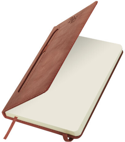 Ежедневник датированный 2025 А5 138x213 мм, BRAUBERG "Optimal", под кожу, резинка-фиксатор, держатель для ручки, коричневый, 115895