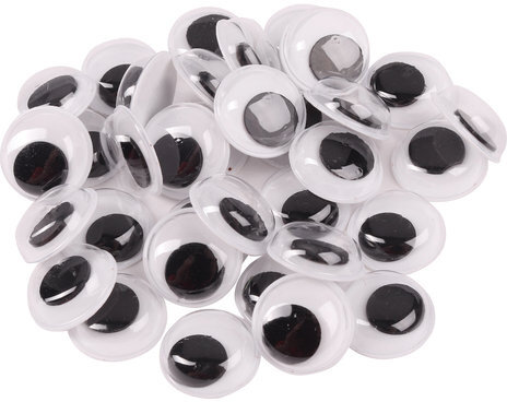 Глазки для творчества пришивные, вращающиеся, черно-белые, 10 мм, 36 шт., ОСТРОВ СОКРОВИЩ, 661382