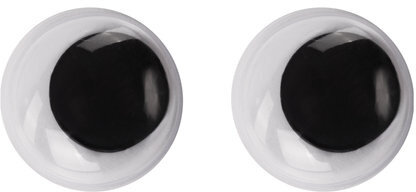 Глазки для творчества пришивные, вращающиеся, черно-белые, 10 мм, 36 шт., ОСТРОВ СОКРОВИЩ, 661382