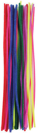 Проволока синельная для творчества "Пушистая", 6 цв., 30 шт., 0,3х30 см, ОСТРОВ СОКРОВИЩ, 661520