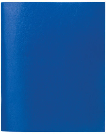 Тетрадь бумвинил, А4, 96 л., скоба, офсет №1, линия, STAFF, СИНИЙ, 403411