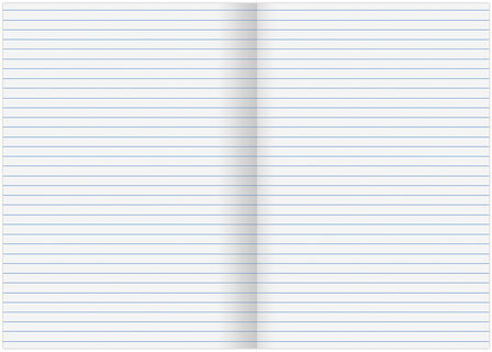 Тетрадь бумвинил, А4, 96 л., скоба, офсет №1, линия, STAFF, СИНИЙ, 403411