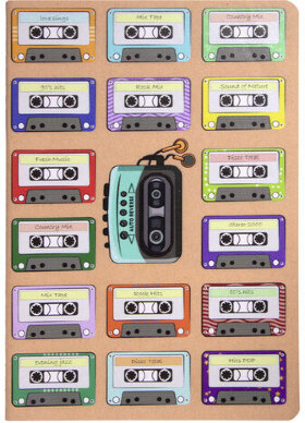 Тетрадь 40 л. в клетку обложка КРАФТ, бежевая бумага 70 г/м2, сшивка, А5 (147х210 мм), Vintage, BRAUBERG, 403761