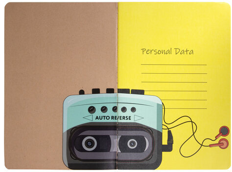 Тетрадь 40 л. в клетку обложка КРАФТ, бежевая бумага 70 г/м2, сшивка, А5 (147х210 мм), Vintage, BRAUBERG, 403761