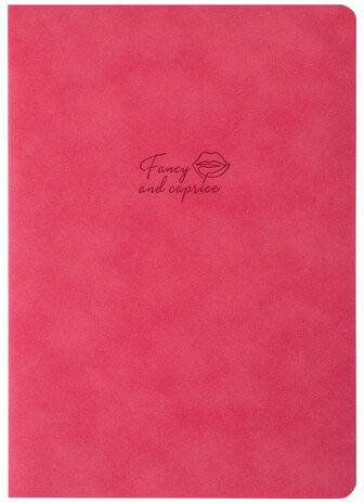 Тетрадь-скетчбук 48 л. обложка кожзам под замшу, сшивка, A5 (147х210мм), 70 г/м2, КОРАЛЛОВЫЙ, BRAUBERG CAPRISE, 403861