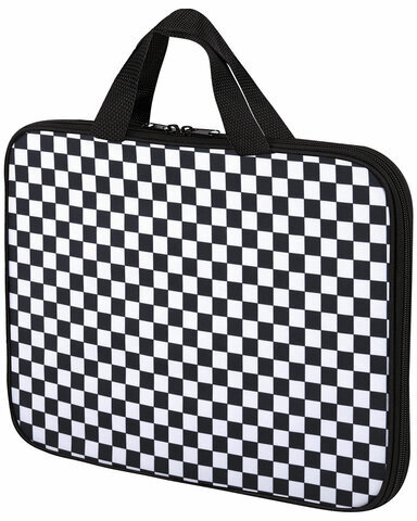 Папка на молнии с ручками BRAUBERG А4, 1 отделение, полиэстер, 20 мм, "Black and white", 272172