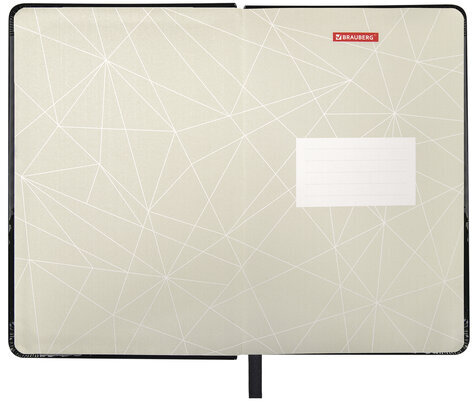 Ежедневник датированный 2024 А5 138x213 мм, BRAUBERG "Holiday", под кожу, "зеркальный", черный, 114847