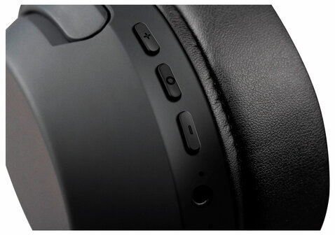 Наушники с микрофоном (гарнитура) DEFENDER FreeMotion B690, Bluetooth, беспроводные, черные, 63690