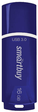 Флеш-диск 16 GB SMARTBUY Crown USB 3.0, синий, SB16GBCRW-Bl