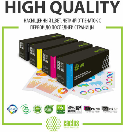 Картридж лазерный CACTUS (CS-WC7525BK) для Xerox WorkCentre 7525/7530/753, черный, ресурс 26000 страниц