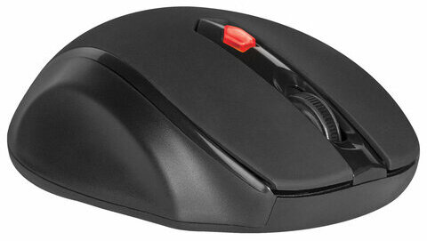 Мышь беспроводная DEFENDER Ultra MM-315, USB, 5 кнопок + 1 колесо-кнопка, оптическая, черная, 52315