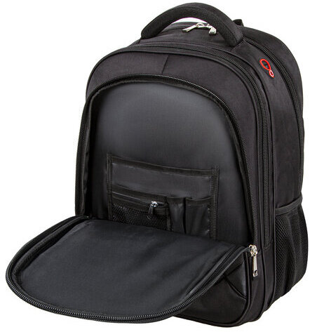 Рюкзак BRAUBERG "Flagman", размер 46х35х25 см, 35 л, ткань, черно-красный, 224454