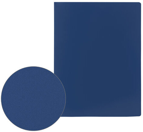 Папка на 2 кольцах STAFF, 21 мм, синяя, до 170 листов, 0,5 мм, 225716