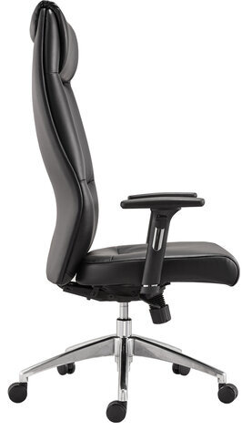 Кресло офисное BRABIX PREMIUM "Blues EX-751", синхромеханизм, алюминий, экокожа, черное, 532486