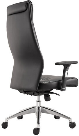 Кресло офисное BRABIX PREMIUM "Blues EX-751", синхромеханизм, алюминий, экокожа, черное, 532486