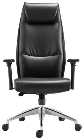 Кресло офисное BRABIX PREMIUM "Blues EX-751", синхромеханизм, алюминий, экокожа, черное, 532486