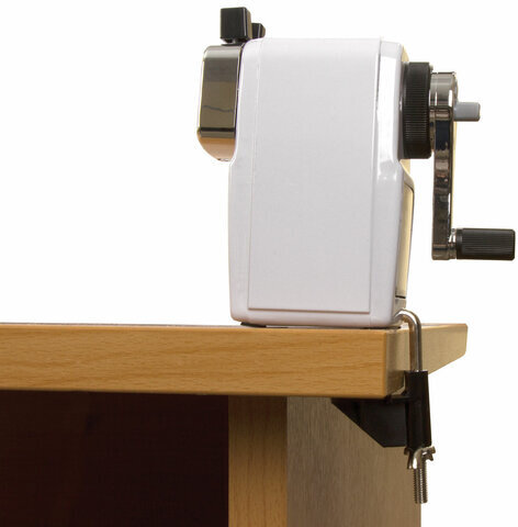 Точилка механическая BRAUBERG "METALLIC-X", для ч/гр и цветных карандашей (в том числе утолщенных), крепление, металлический корпус, 228481