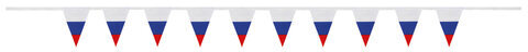 Гирлянда из флагов России, длина 2,5 м, 10 треугольных флажков 10х15 см, BRAUBERG, 550188