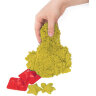 Песок для лепки кинетический BRAUBERG KIDS, желтый, 500 г, 2 формочки, ведерко, 665091