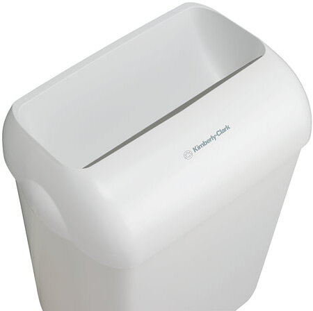 Контейнер для мусора, 43 л, KIMBERLY-CLARK Aquarius, белый, 56,9х42,2х29 см, без крышки, 6993