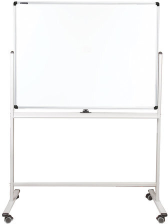 Доска магнитно-маркерная НА СТЕНДЕ 90х120 см, 2-сторонняя, ГАРАНТИЯ 10 ЛЕТ, BRAUBERG Premium, 236851