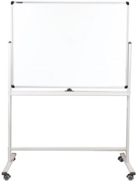 Доска магнитно-маркерная НА СТЕНДЕ 90х120 см, 2-сторонняя, ГАРАНТИЯ 10 ЛЕТ, BRAUBERG Premium, 236851